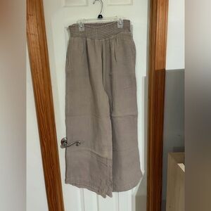 Easel Wide Leg Pants in Taupe